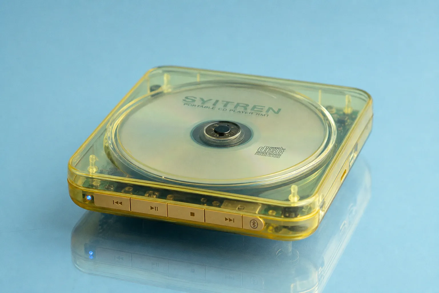 Портативный CD-плеер SYITREN RM1 в прозрачном корпусе: дизайн, характеристики и цена