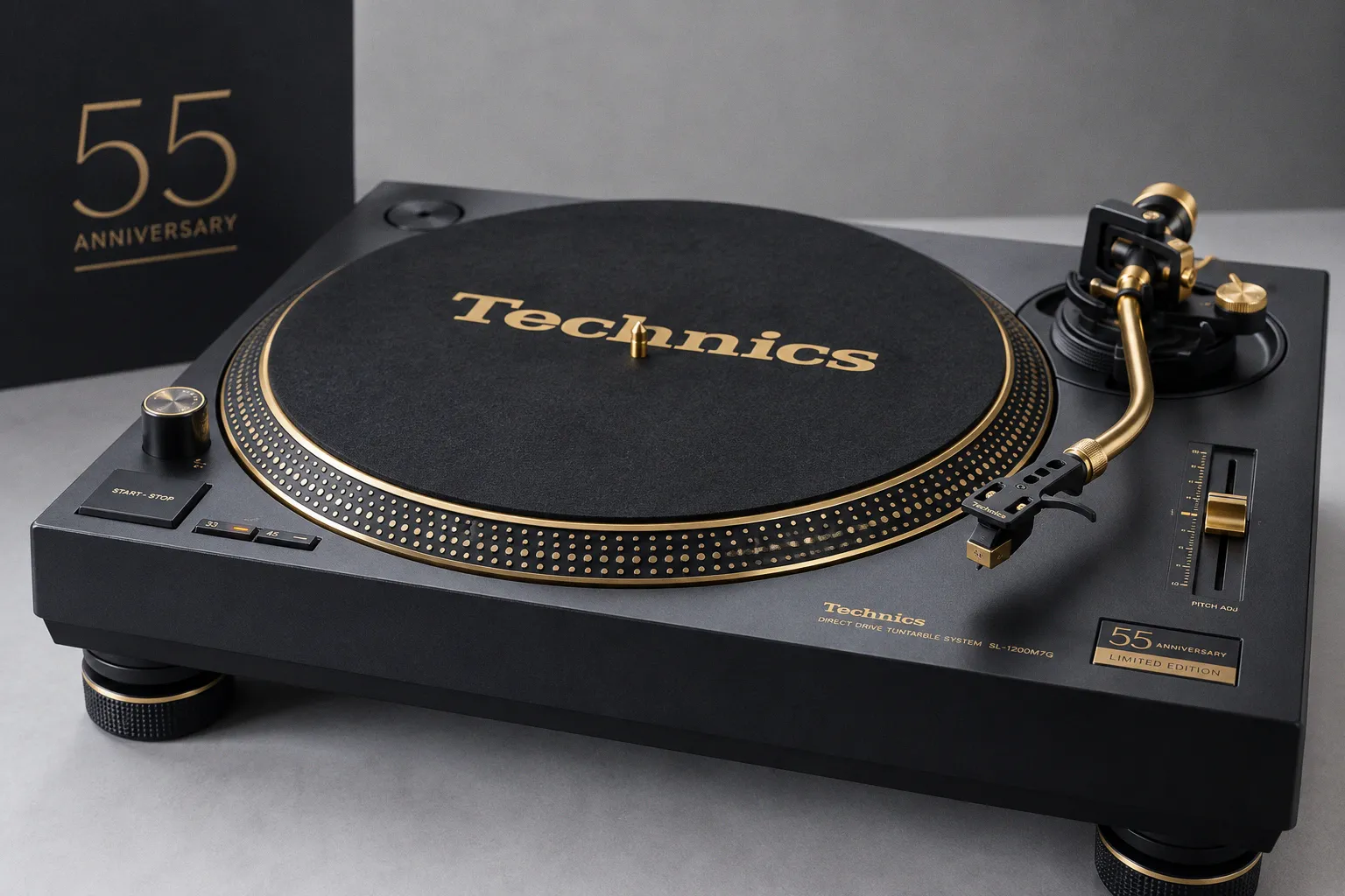 Юбилейный виниловый проигрыватель Technics SL-1200 к 55-летию культовой серии
